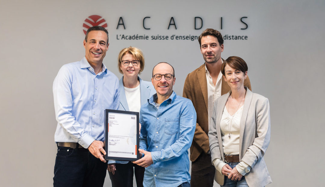 Le groupe Acadis obtient la nouvelle certification eduQua 2021 ifp