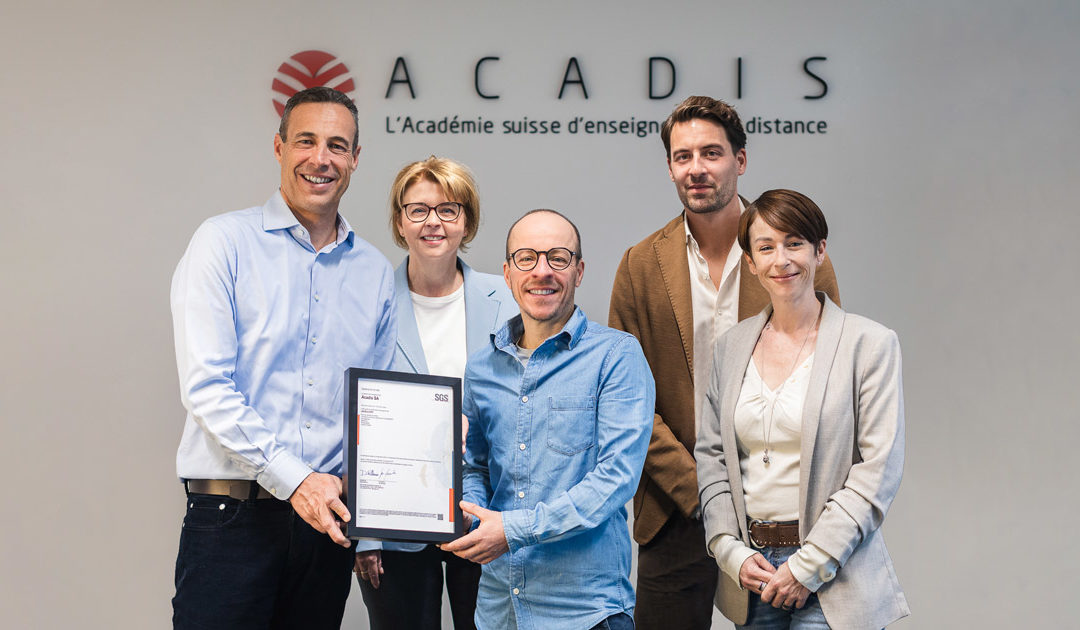 Le groupe Acadis obtient la nouvelle certification eduQua 2021